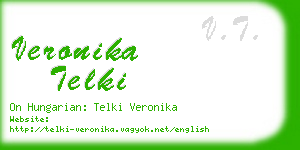 veronika telki business card